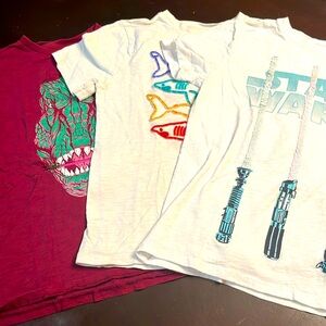 Bundle of 3 GUC GAP boys size large interactive t-shirts